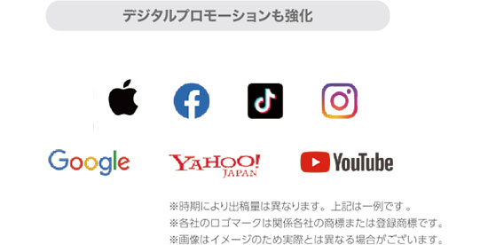 デジタルプロモーションも強化(検索サイト・まとめサイト・SNS等)