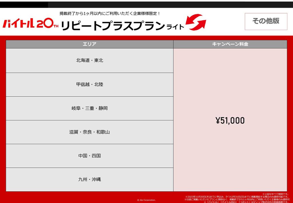 リピートプラスプランライト料金