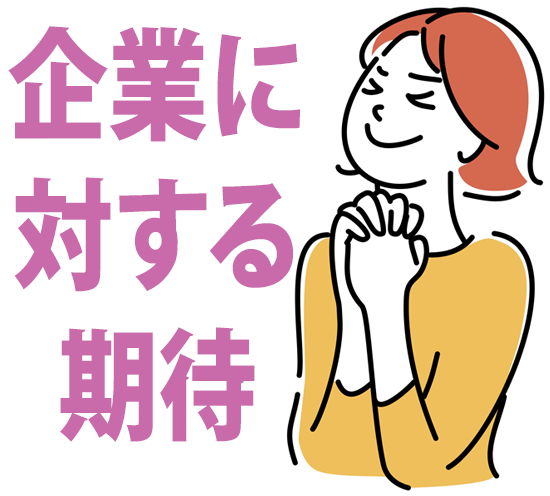 企業に対する心理的な期待